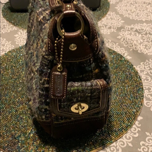 Coach Rare vintage  Chelsea purse w/wool tweed - Picture 4 of 10